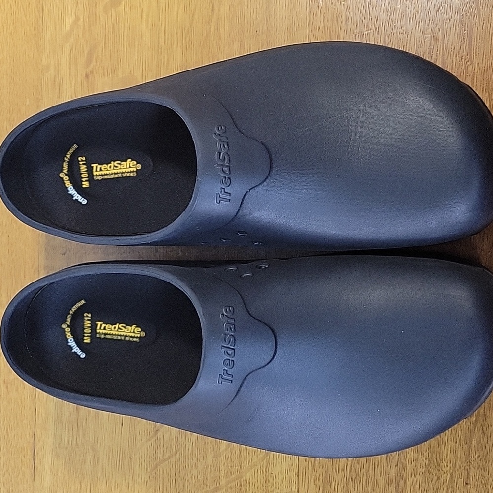 TredSafe Enduro Pro Anti- Fatigue Non-slip Black Slip-on Shoe Men’s Size M10/W12